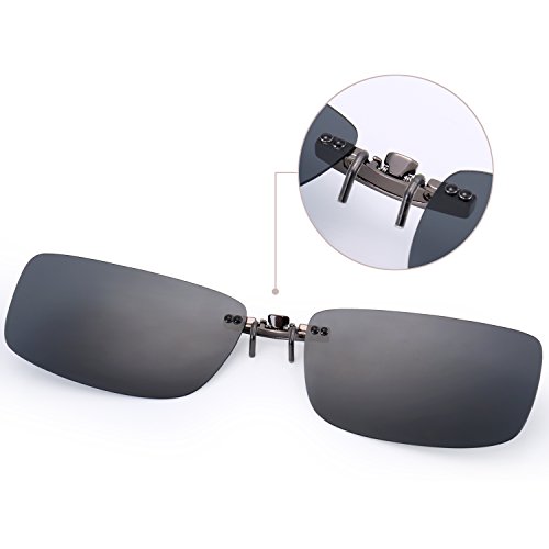 Polarized Clip-on Sunglasses Lenses Glasses Unbreakable Driving Fishing Outdoor Sport Travelling New4