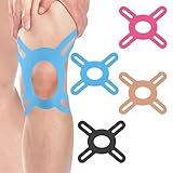 8 Stück Precut Kinesiotapes Knie, Kinesiologie Tape Einteiliges Design, Wasserfestes Elastisches Tape, für Muskelunterstützung Ellenbogen und Schulter