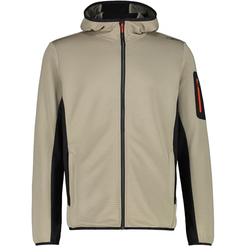 CMP Polaire Unlimitech Full Zip pour homme veste chaude noire et grise active