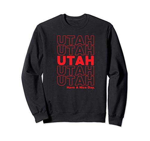 Utah Grocery Bag Thank You Funny State Gift Sudadera