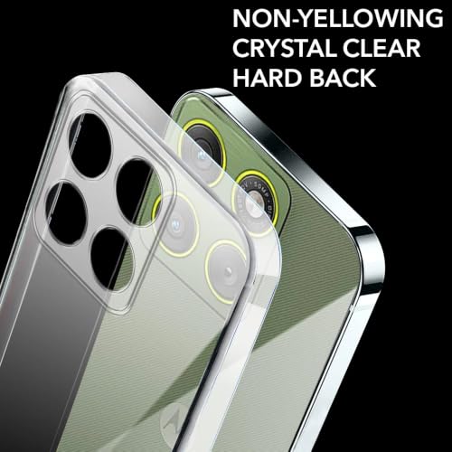Image of DIZORO Compatible with Motorola Moto Edge 70 Pro /Edge 70 Pro Plus 5G Back Cover Case Clear,[ Anti Yellow ][Military Grade Protection] Hard PC Back Cover Transparent