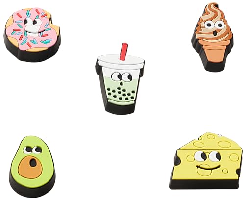 Image of Crocs Polyvinyl Chloride Lights Up Food Friends 5 Pack Multicolor (10012956) One Size