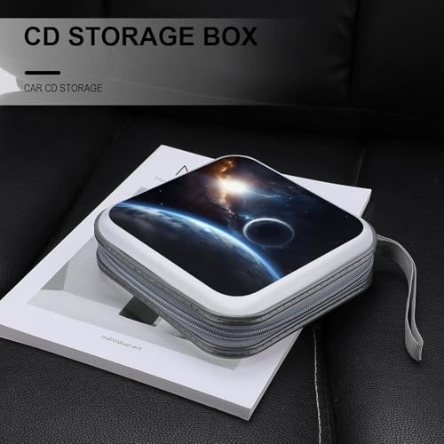 Porta CD Planet para 40 DVD en plástico duro y estuche con cremallera 6