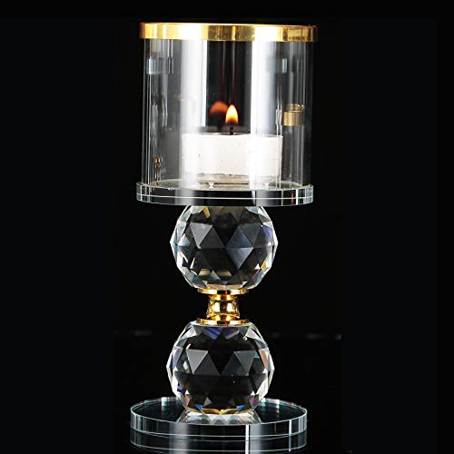 Funsxbug Set Of 3 Crystal Candle Stick Holders Stand Coffee Table Living And Dinning Room Candlestick-Table Centerpieces For Buring Candles, Led Taper Candle,Party And Home Decoration #TOP4