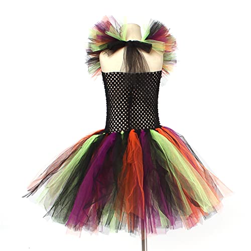 Gaoqi Vestidos de outono para crianças de 4 anos para bebês meninas fantasia de bruxa magnífica de H