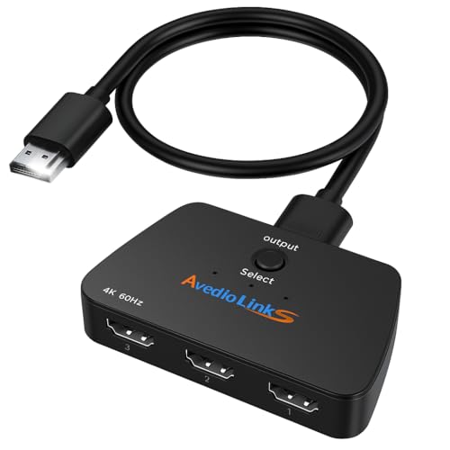 HDMIXCb` 3C1o avedio links 4K@60Hz HDMIXCb`[ 2.6tB[gHDMIP[ut 3|[gHDMIZN^[{bNX HDMI 2.0 HDCP 2.2 HDRΉ PS5/Xbox/Roku/PC/TV