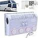 Produktbild JODAIS Klimaanlagen-Set 360°-Verdampfer für Auto, Wohnwagen, LKW, Bus, Wohnmobil, 12 V/24 V, 32 Aluminiumkerne, H-Typ-Expansionsventil, 80-W-Kupferdrahtmotor 12V
