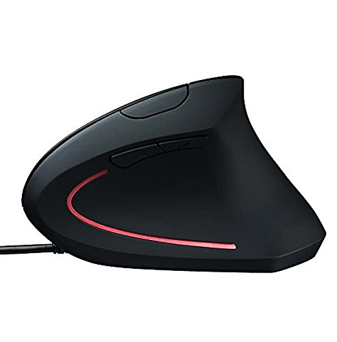 Wolf War Ergonomic Mouse High Precision Optical Vertical Mouse Adjustable Dpi 800 / 1200 / 2400 / 3200 Wired Computer Mouse #TOP3