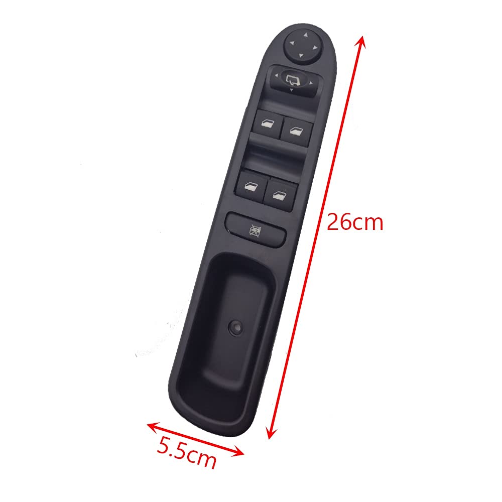 Bouton Commutation Interrupteur De Commande De La Fenêtre d'alimentation pour Peugeot 307 Fenêtre Touche Bouton Bouton Accessoires De Voiture Bouton Lève-vitres