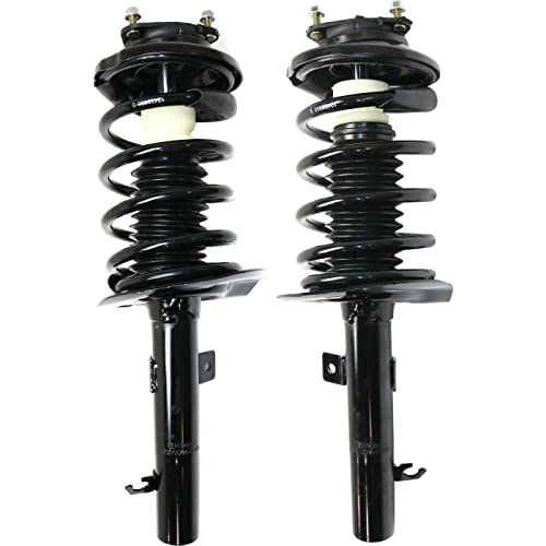 Shocks Set Compatible with 2006-2007 Ford Focus Front Left and Right Black 2Pc