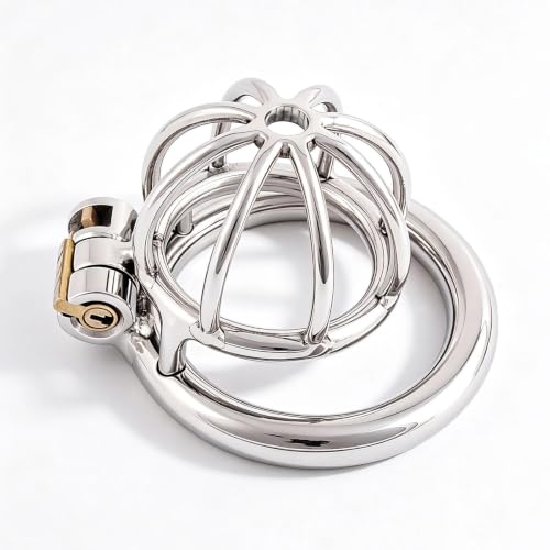 TERNENCE Metal Male Chastity Device Small Steel Stainless Cock Cage D255