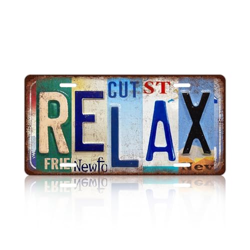 Vintage License Plate Wall Sign