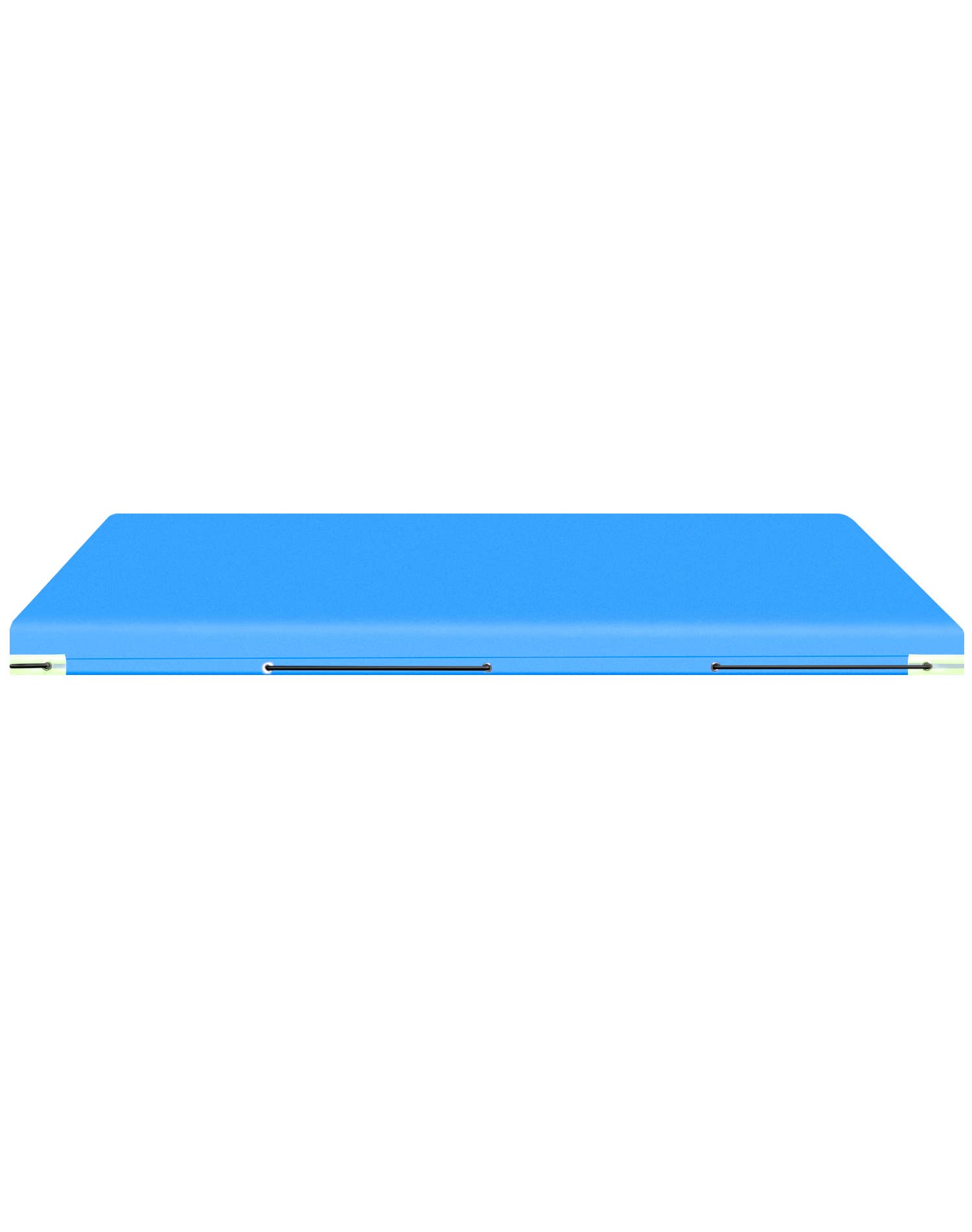 QWORK® płaska plandeka z liną plandekową - 209x115x10 cm - Wzmocniony materiał PVC 420D - Przyczepa samochodowa 750 kg