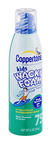 Coppertone Spf#70+ Kids Wacky Foam 6 Ounce (177ml) (3 Pack)