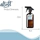 Elliott 480 ml braune Glas-Sprühflasche, hergestellt aus recyceltem Glas und mit einem Sprühmechanismus, ideal für die Reinigung, Bewässerung von Pflanzen und viele andere Anwendungen