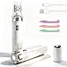 Facial Hair Remover for Women, 2-in-1 Epilator for Women with LED Light USB Rechargeable Portable Electric Epilators Painless Lady Shavers for Face, Lip, Chin, Leg, Arms, Bikini (White)