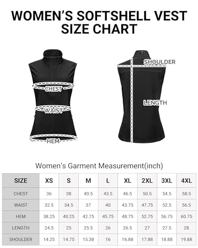 Outdoor Ventures 8L12010 Women'S Lightweight Softshell Vest Windproof Fleece Lined Zip Up Sleeveless Jacket thumb #5
