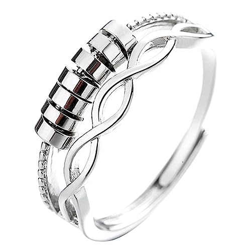 Bague ouverte en émail pour femme à porter au bureau ou en soirée chic