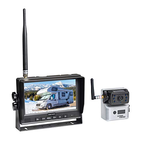 GOQOTOMO Wireless Rear View Safety Hitch Backup Camera with Magnetic for Easy Hitching of Trailers, Travel Trailers and Fifth Wheels RVS (Backup Camera)