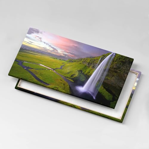 Peinture murale grand format paysage de cascade deco salon moderne