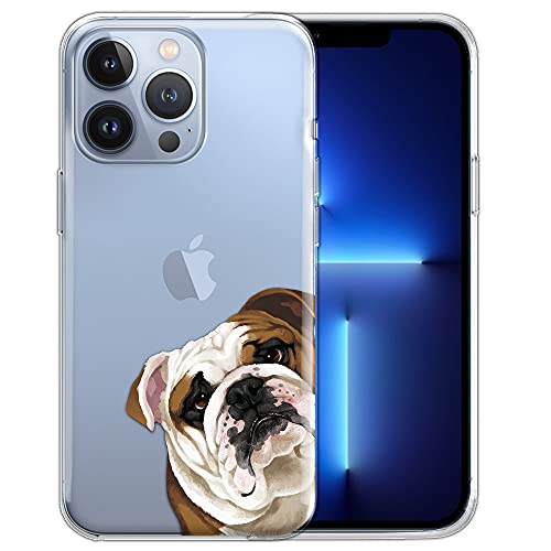 Fincibo Clear Transparent Tpu Silicone Protector Case Cover Soft Gel Skin Compatible With Apple Iphone 13 Pro Max 6.7 Inch 2021 - English Bulldog Look For You #TOP10