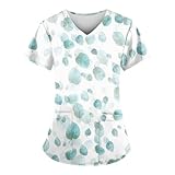 Saymany Berufsbekleidung Pflege, Medizinische Damenbekleidung In Großen Größen Berufsbekleidung Pflege Damen T Shirt Damen Kasack Damen, Damen Kasack Kasack Damen Pflege Günstig(2 Mint Green,S