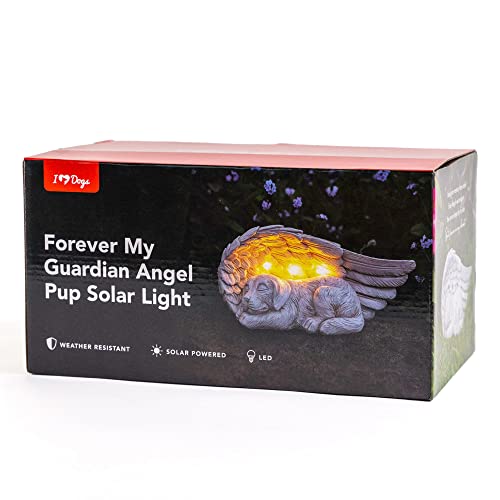 Iheartdogs Dog Memorial Gifts - Forever My Guardian Angel Garden Solar Light - Pet Memorial Stone #TOP5