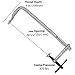 Strong Hand Tools, Utility Bar Clamp, Light Duty, Capacity: 20-1/2″ (521 mm), Throat Depth: 4″, Clamping Pressure: 850 LBS (390 kg), Rail Size: 25/32 x 3/8″, UE205