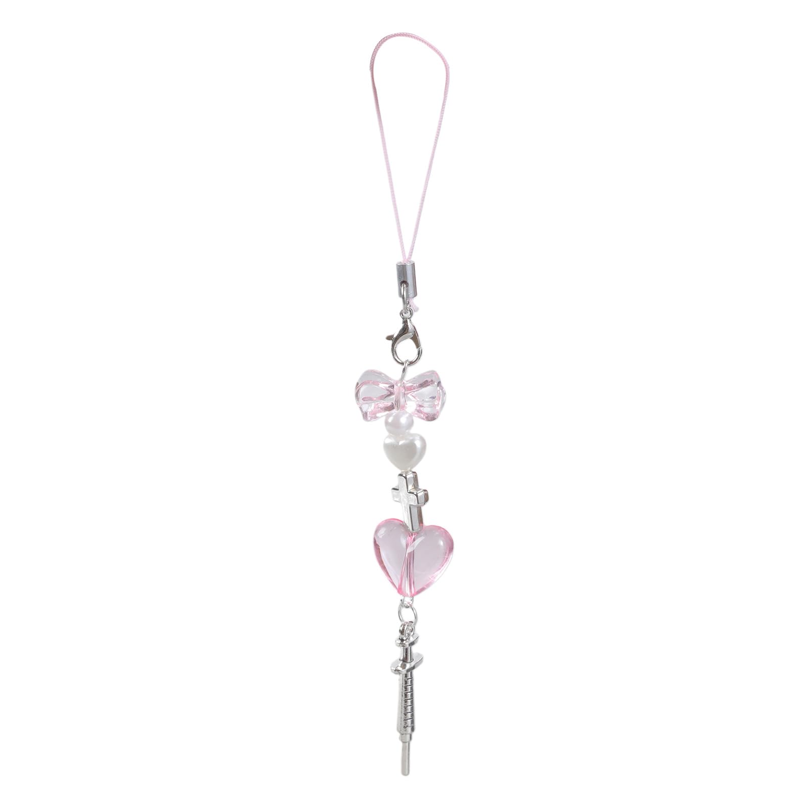 NEWFT Bowknot Pendant Phone Charm Chain Strap Bag Decoration Lanyards