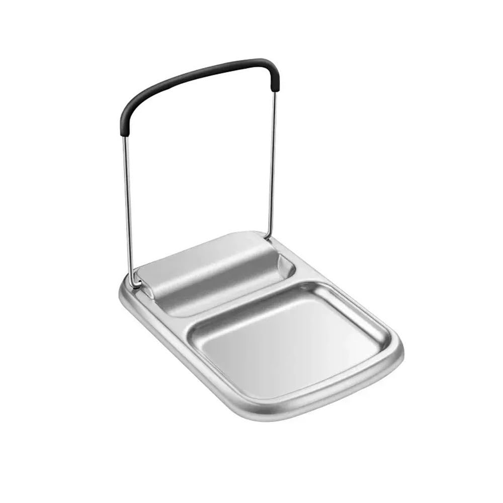 JIUJU 304 Stainless Steel Desktop Pot Lid Storage Bracket Foldable Kitchen