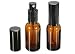 Produktbild 2 X Toruiwa Klein Leer Glasflaschen Bernsteinfarbenen Glas Sprühflasche Ätherisches Öl Flaschen für Aromatherapie ätherisches Öl Parfüm Kosmetik 30ml