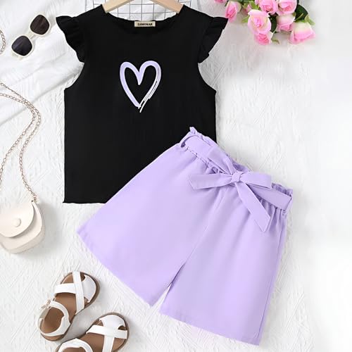 Image of 4YOU DRESSES Beautiful Cotton Blend Fabric Top and Shorts For Girls(Pack Of 2)