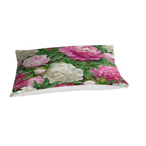 Housse de couette fleurs 3D en microfibre premium de lit simple