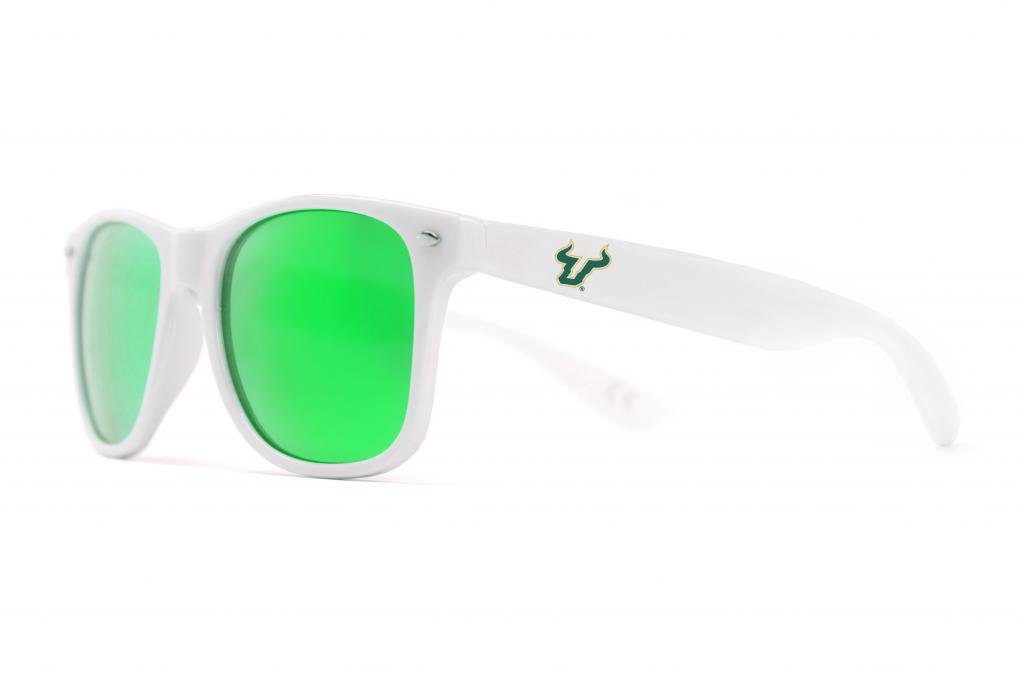 Society43South Florida Bulls Sunglasses-Green Frame, Gold Lenses
