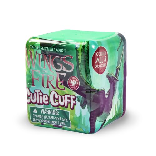 Tui T. Sutherland's - Wings of Fire Jade Mountain Prophecy - Mystery Dragon Plush Slap Bracelet by Cutie Cuff - Used condition - US$11.63