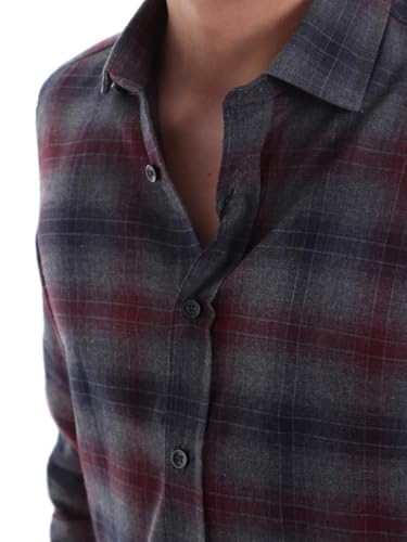 Chemise Antony Morato MMSL00548 grise anti-plis coupe ajustée 48 - 4