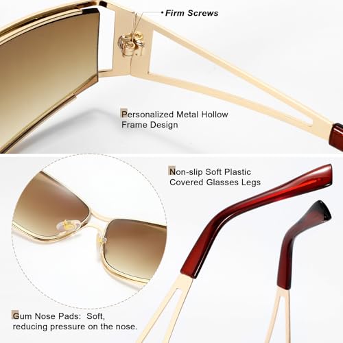 Sunglasses Womens, Trendy Women's Cool Sunglasses, Fashion Metal Sunglasses for Women4