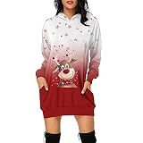 WANGTIANXUE Weihnachten Oberteile Neckholder Oberteile Zur Lederhose Damen Winterpullover Gr 146 Tunika Kleid Damen Oberteile GrüN Damen Schwarze Dirndlbluse Arbeitshemd Tunika Damen Winter Sweatja