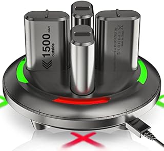 Rechargeable Battery Packs for Xbox One/Xbox Series X|S, 4 X 1500mAh Xbox one Controller Battery Packs, Rechargeable Batteries with Charger for Xbox One/One S/One X/One Elite