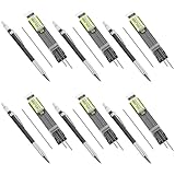 VILLFUL 3 set Portamine Meccaniche con Mine di Ricambio Matite in Plastica per Disegno Artistico e Bozze per Studenti e Professionisti