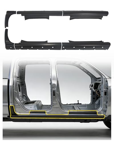 Mountainpeak 6pcs Rocker Panel & Cab Corner Patch Fit for 2014-2018 Chevy Silverado & GMC Sierra Crew Cab 4 Door Rust Repair Body Panel Covers