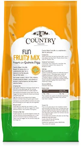 Country Value Fruity Nuggets for Guinea Pigs 10 kg