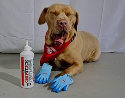 Chipstick D4 PU Foaming Chipboard Flooring Glue - High Performance Expanding Wood Adhesive - 1KG. Single Bottle. Used for Laying Chipboard floorboards and Laying Stairs.