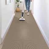 【床滑り止め対策 洗える】 廊下敷き ロールカーペット 60X600cm 敷き詰め タイルカーペット ロングマット 足腰負担軽減 滑らない ずれない 床保護 キズ防止 敷物 ラグ 吸着マット お年寄り・お子様・ペットにも安心