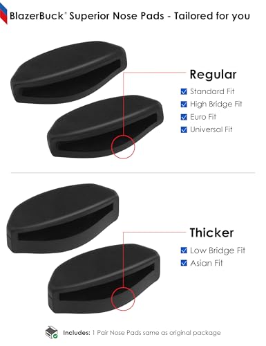Image of BLAZERBUCK Replacement Nose Pieces for Oakley Frogskins Range /Frogskins Range XL /Top Knot /Side Swept /HSTN /Spindrift /Wildrye