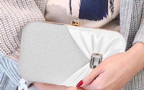 Image of ADISA Studded formal party clutch with gold chain for women and girls (CL107)
