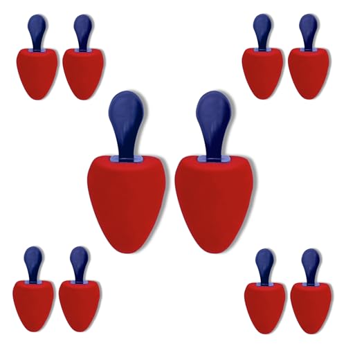 DELFA Skum Fit skoblock – perfekt formbevarande och friskhet – set med 5 par – skoformare skosträckare – för kvinnor, röd, Universal - Gr. 35-38