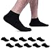 Produktbild SmartQian Sneaker Socken Herren Damen Baumwollsocken 9/10 Paar Kurze Männer Halbsocken Sportsocken Unisex UnisexSchwarz×10 39-42