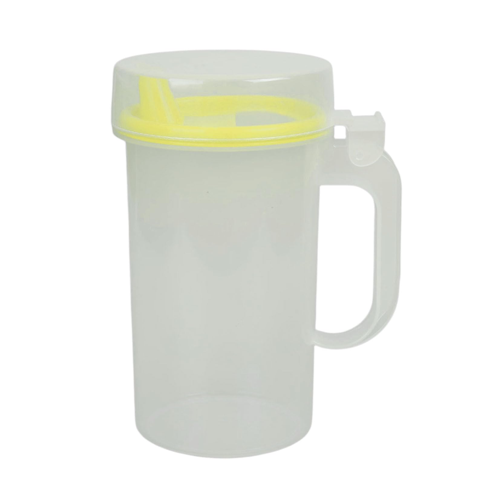Limtula 500ml Kitchen Dispenser Bottle with Leak Proof Lid Ergonomic Handle Pitcher Beverage Water Container Kitchen Container with Transparency Body Ergonomic Handle for Organization Use