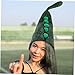 OSALADI Party Costume Peasecod Shaped Wizard Hat for Halloween Cosplay Soft Material Masquerade Accessory for Festivals and Photoshoots
